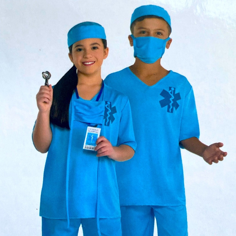 DOCTOR/NURSE 5PC COSTUME SIZE CHILD LARGE (12-14) 🌟NWT🌟